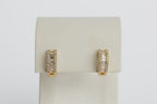 Arete Arracada Diamantes Baguette
