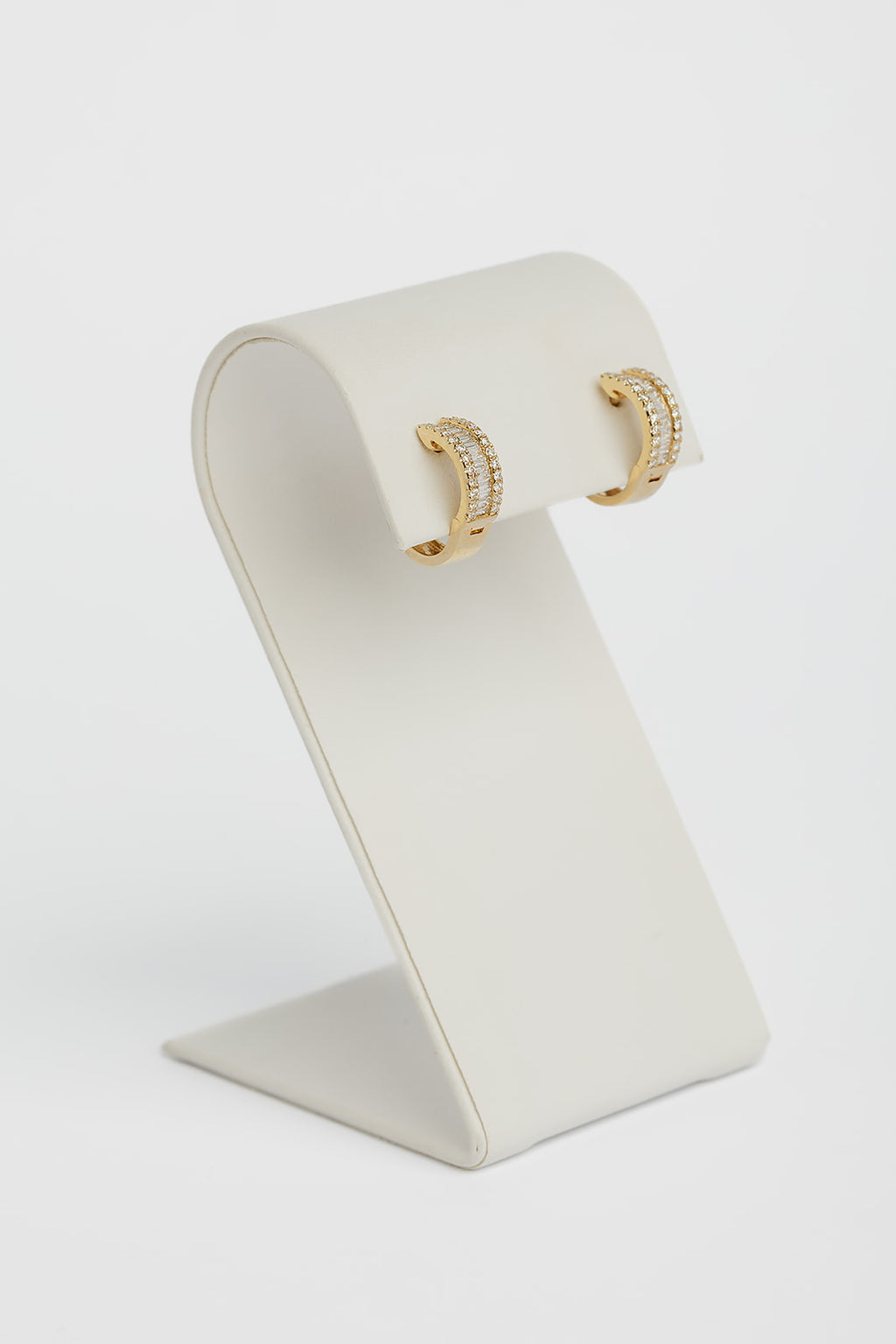 Arete Arracada Diamantes Baguette