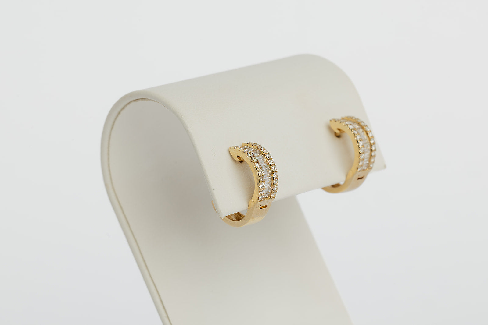 Arete Arracada Diamantes Baguette