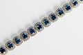 Pulsera Zafiros con Halo