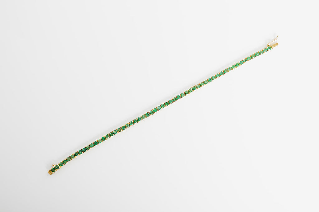 Pulsera Tennis Esmeraldas