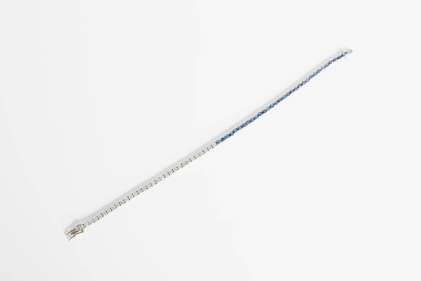 Pulsera Tennis Zafiros y Diamantes