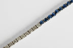 Pulsera Tennis Zafiros y Diamantes