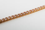 Pulsera Tennis Zafiro Rosa