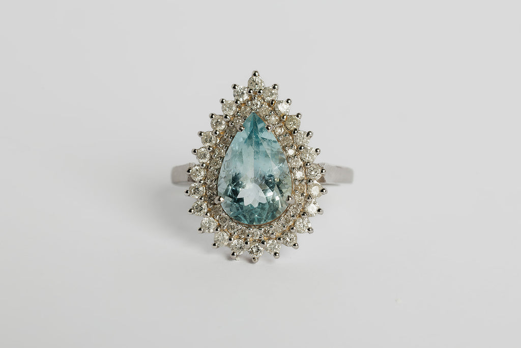 Anillo Aguamarina