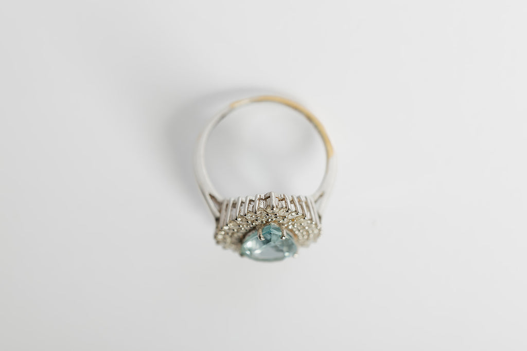 Anillo Aguamarina