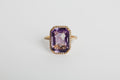 Anillo Amatista con Halo