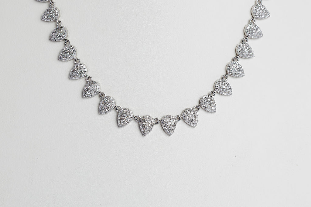 Collar Diamantes Drop Pave