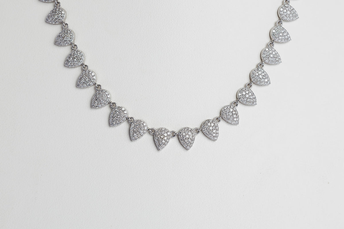 Collar Diamantes Drop Pave