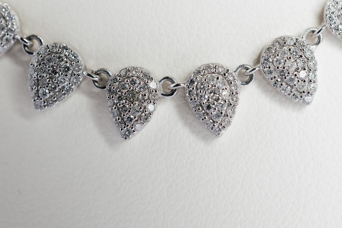 Collar Diamantes Drop Pave