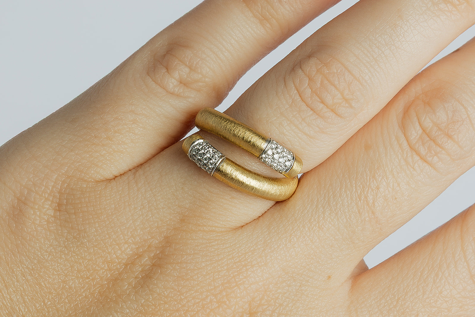 Anillo Tu y Yo Matte