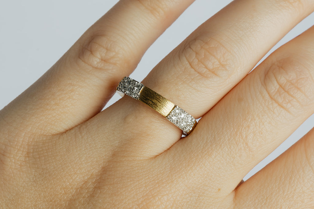 Anillo Con Diamantes Matte