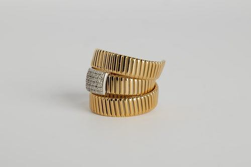 Anillo Bangle con Diamantes