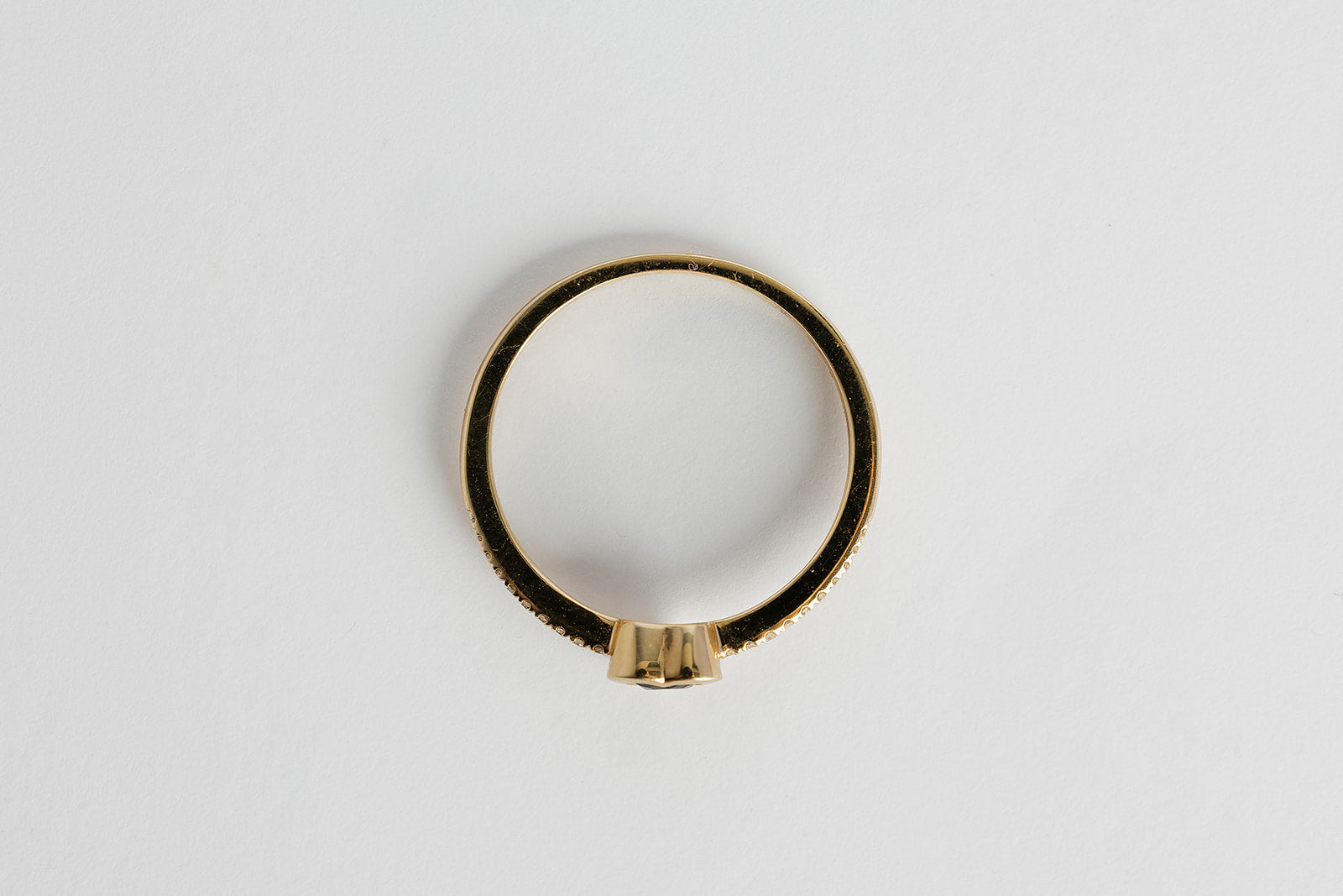 Anillo Zafiro Corazon Bisel