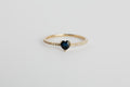 Anillo Zafiro Corazon