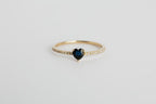 Anillo Zafiro Corazon