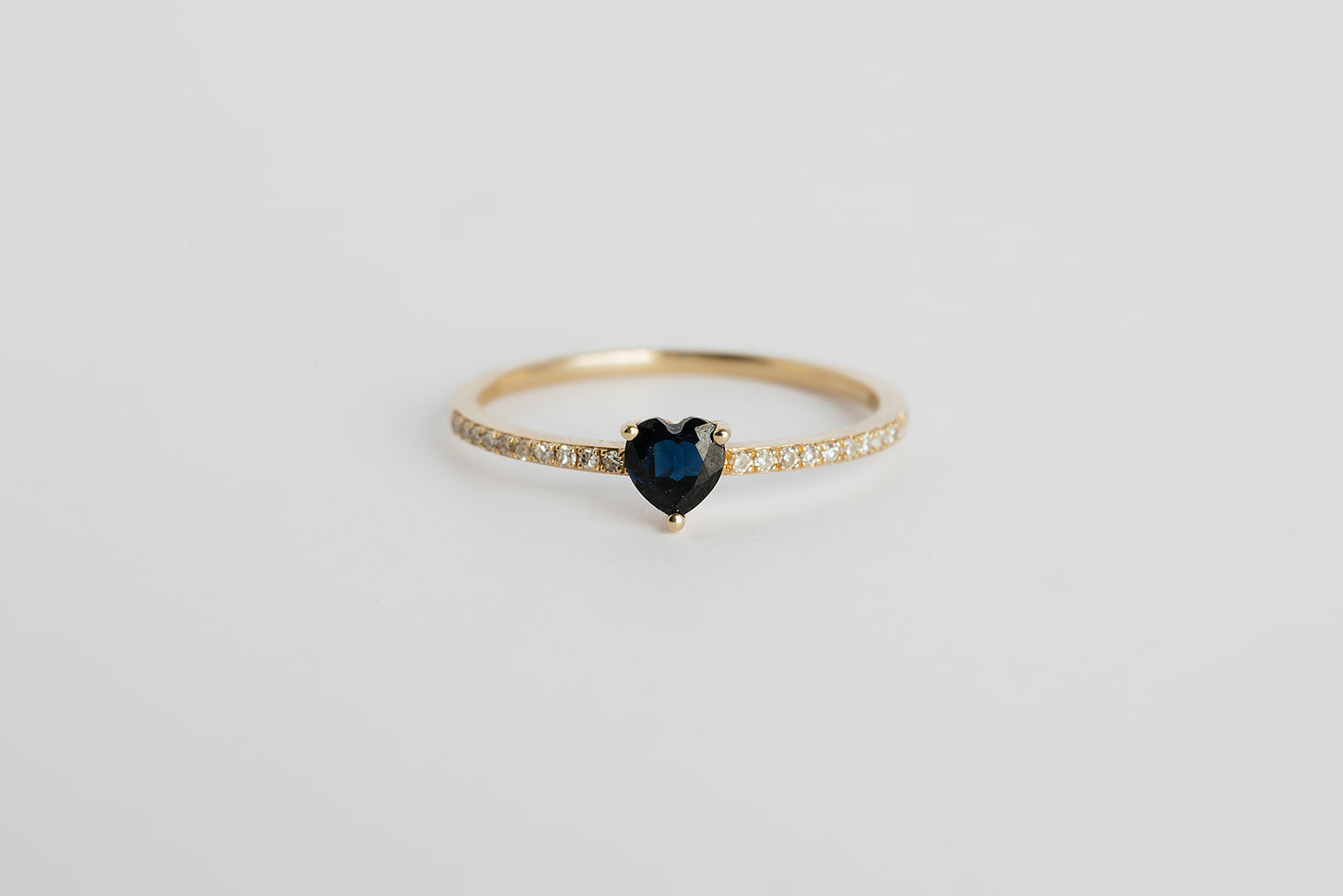 Anillo Zafiro Corazon
