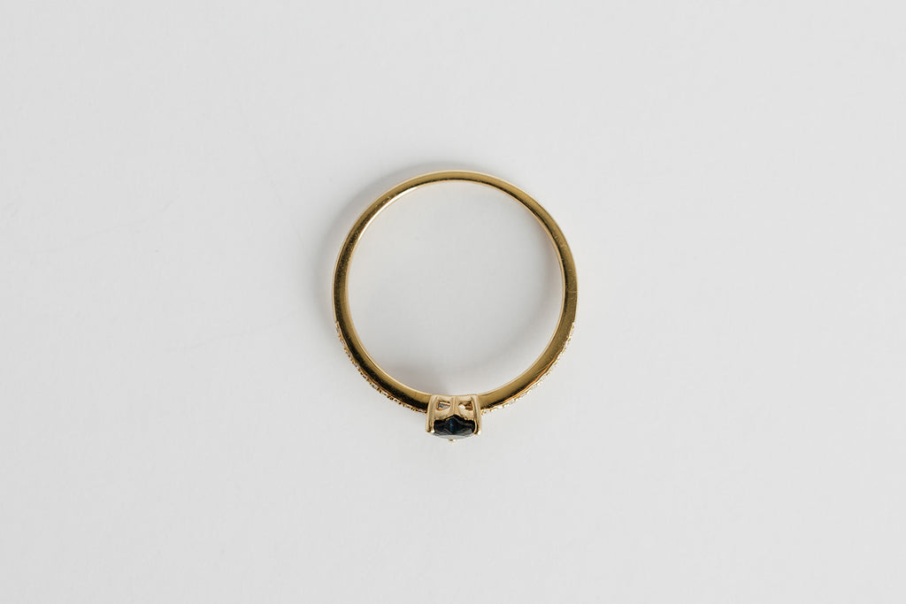 Anillo Zafiro Corazon