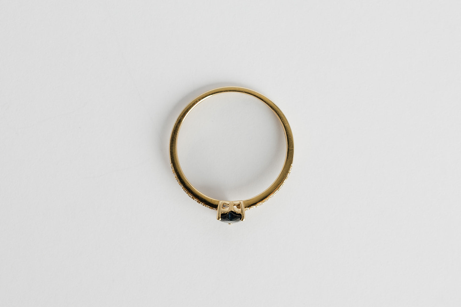 Anillo Zafiro Corazon