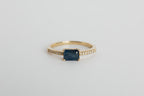 Anillo Zafiro Baguette