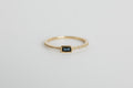 Anillo Zafiro Baguette Bisel