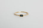 Anillo Zafiro Baguette Bisel
