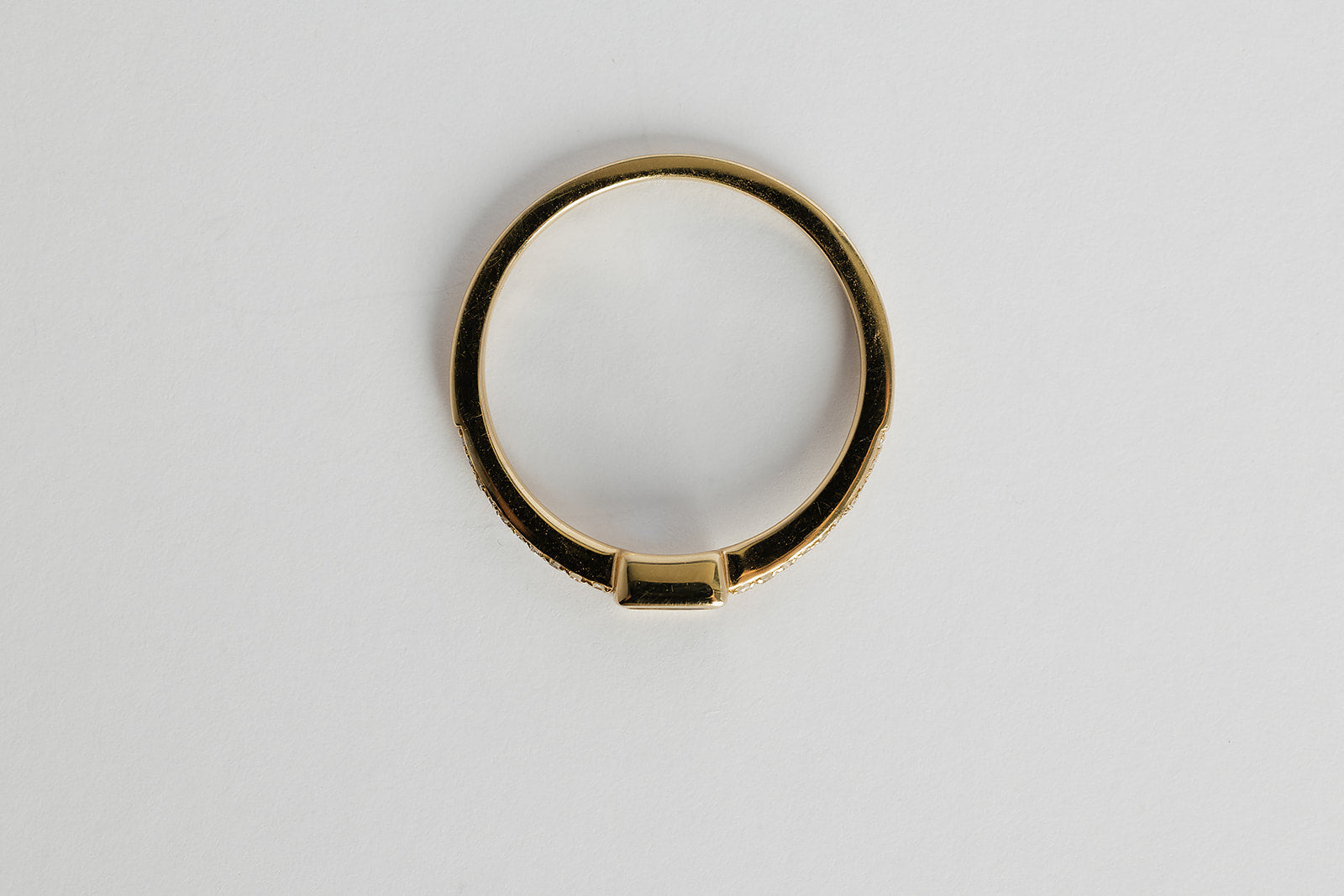 Anillo Zafiro Baguette Bisel