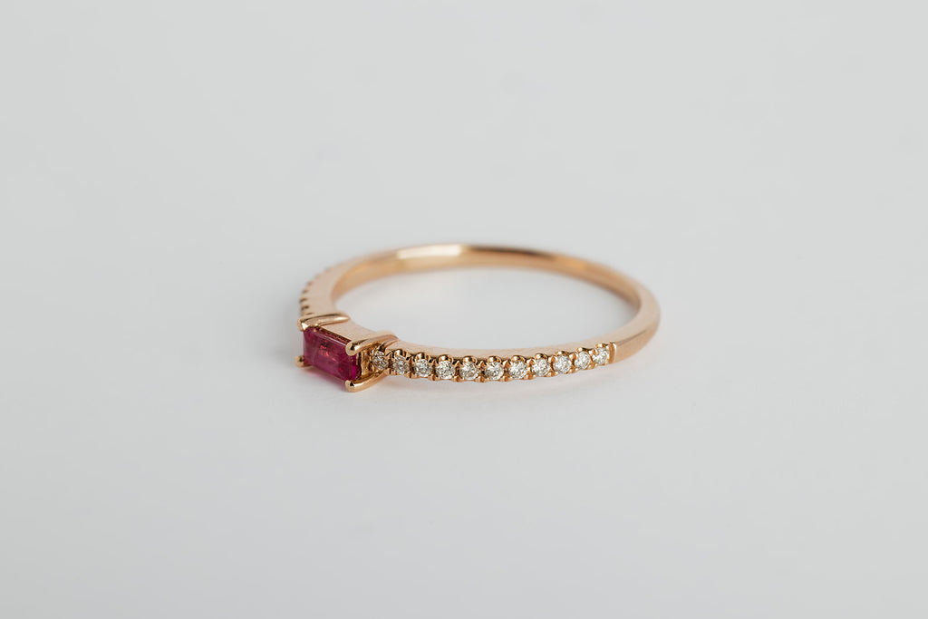 Anillo Rubi Baguette