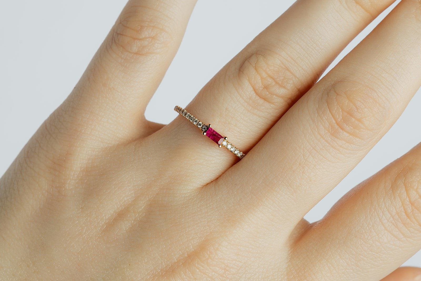 Anillo Rubi Baguette