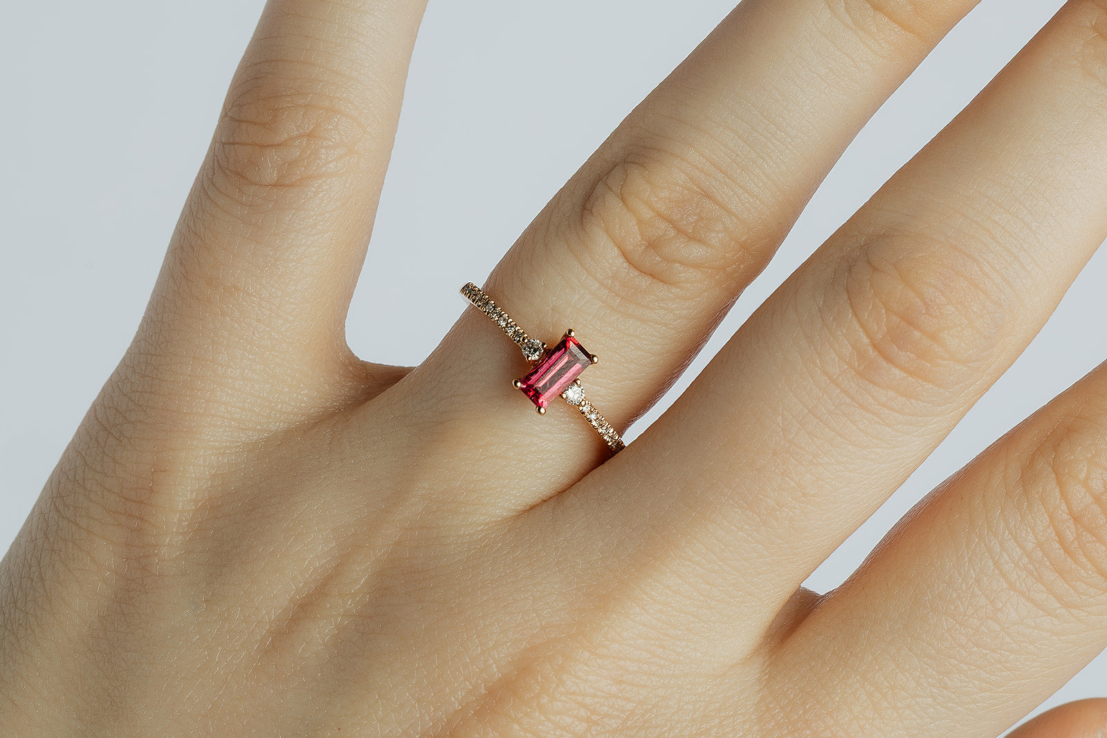 Anillo Topacio Rosa