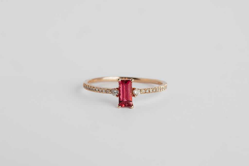 Anillo Topacio Rosa