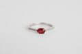 Anillo Rubi Ovalo y Diamantes