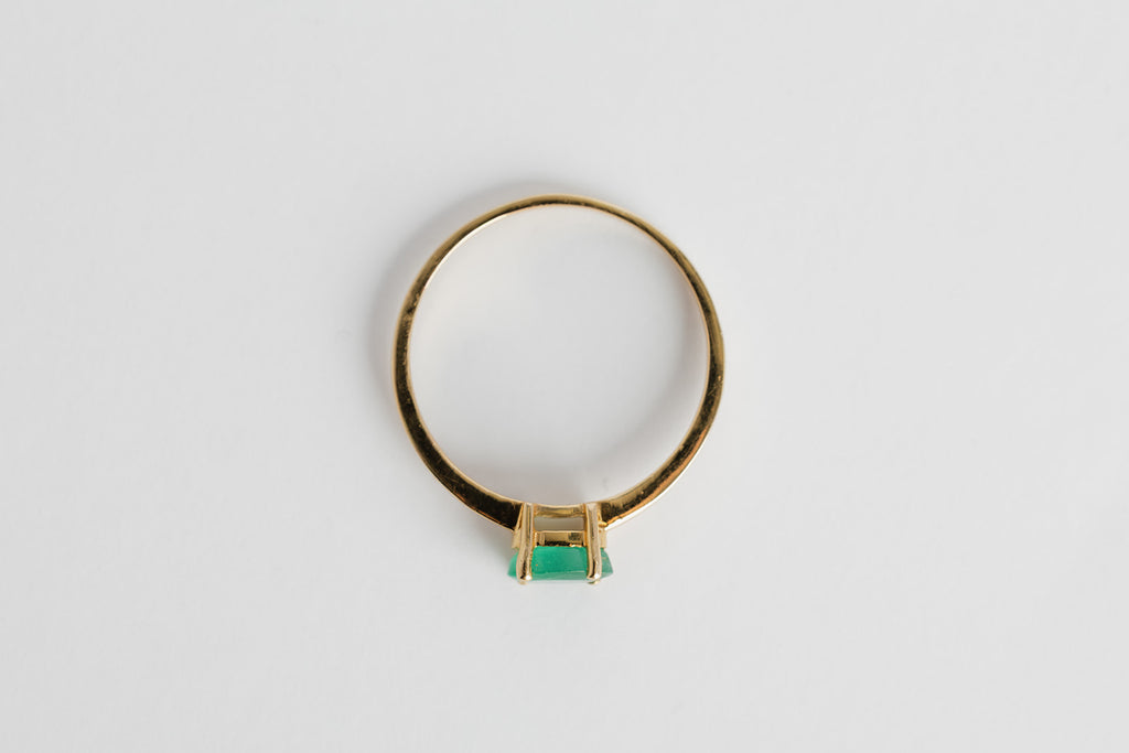 Anillo Esmeralda Oval