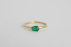 Anillo Esmeralda Oval