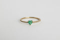 Anillo Esmeralda Corazon