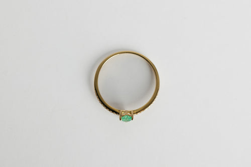 Anillo Esmeralda Corazon