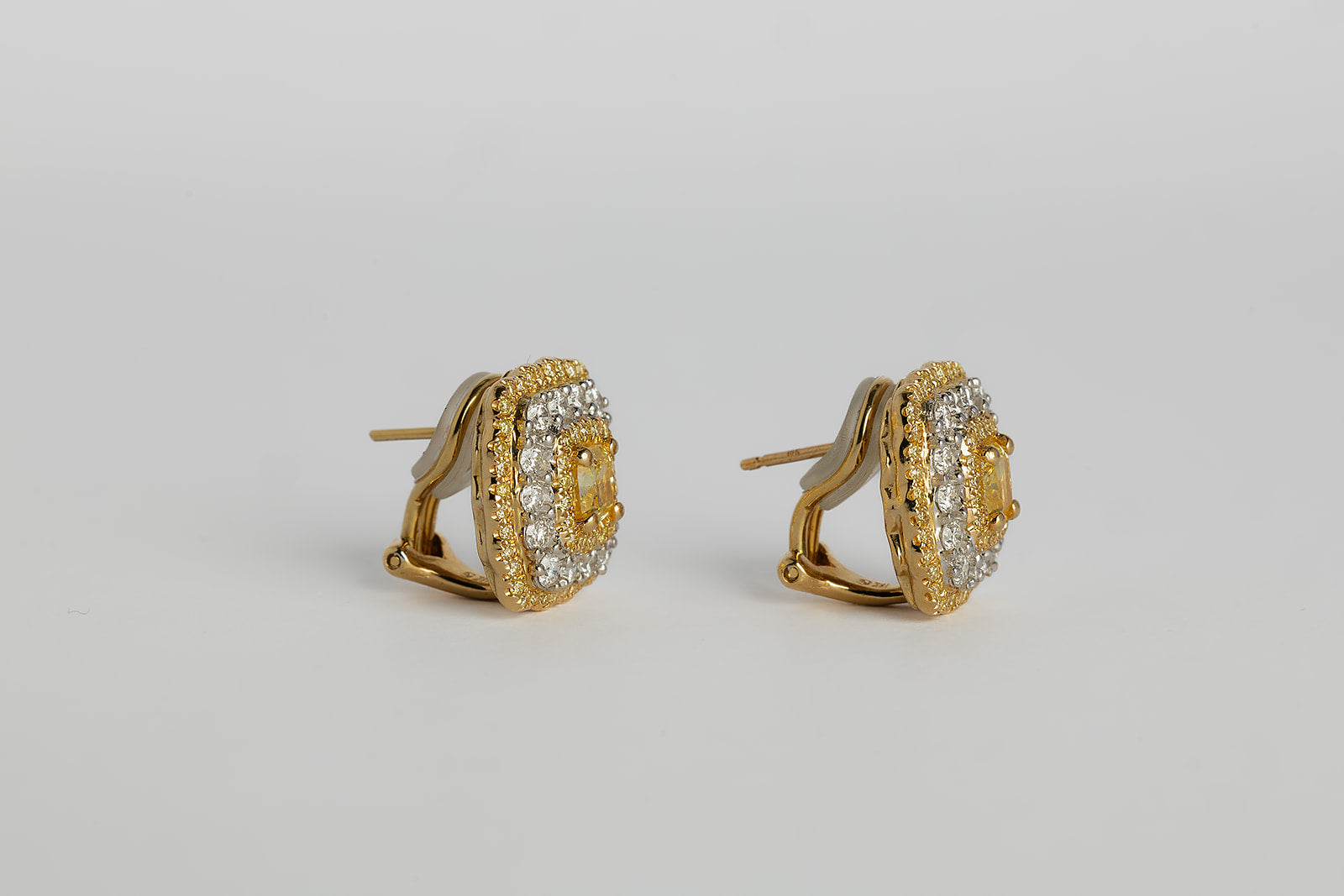 Arete Diamante Amarillo GIA