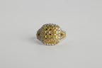 Anillo 16 Diamantes Amarillos