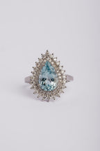 Anillo Aguamarina