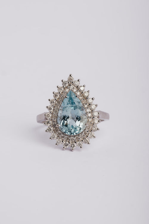 Anillo Aguamarina