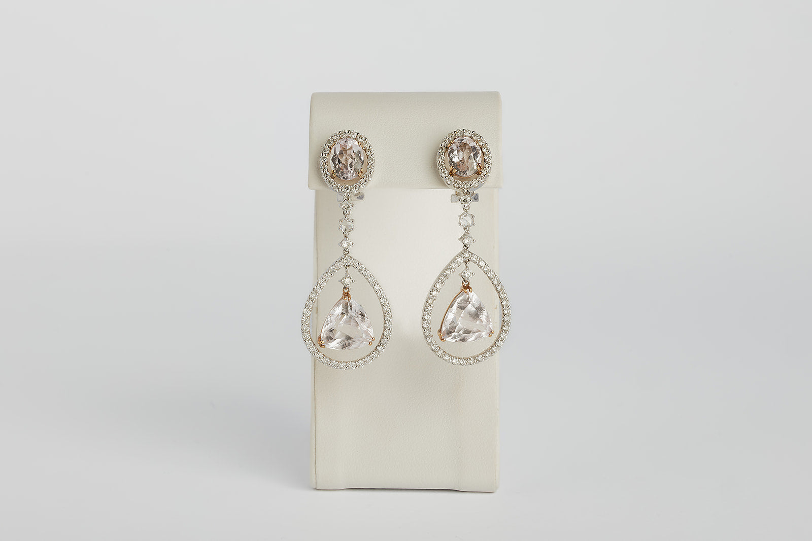 Arete Kunzita y Diamantes