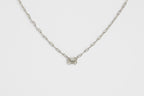 Collar Paperclip y Diamantes .53ct