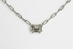 Collar Paperclip y Diamantes .53ct