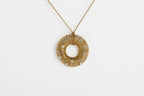 Collar Oro con Dije Redondo Amarillo