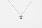 Collar Estrella Zafiros y Diamantes