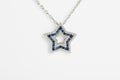 Collar Estrella Zafiros y Diamantes