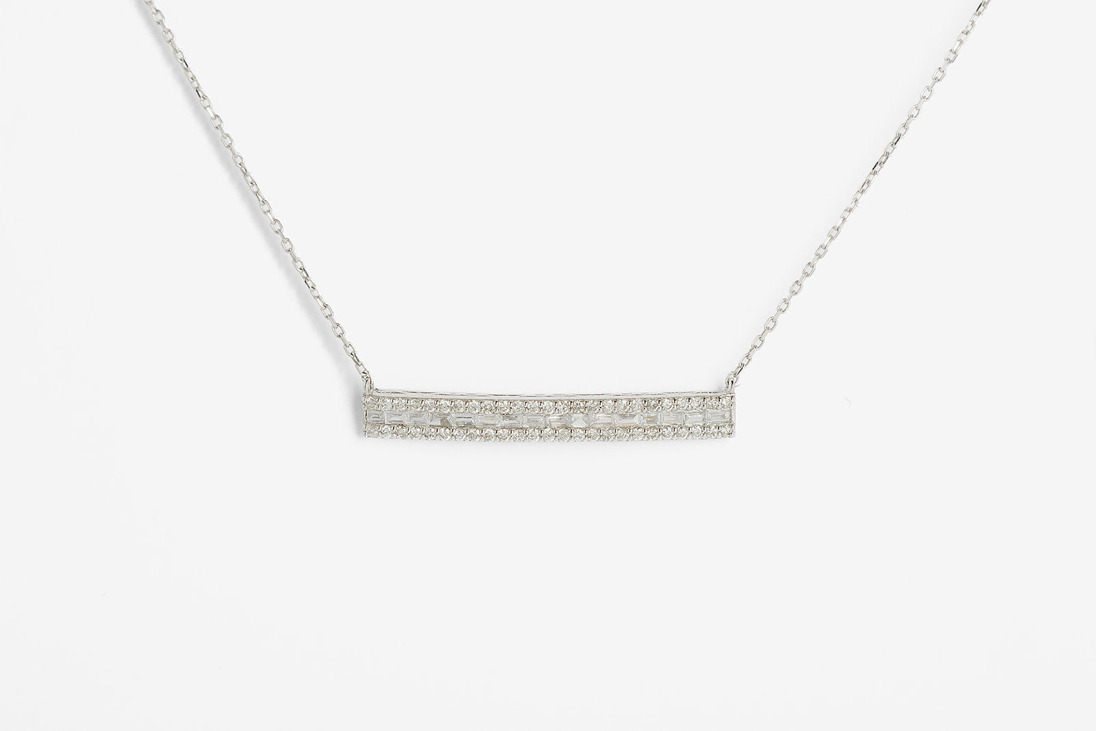 Collar Barra Diamantes