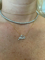 Collar Nombre con Diamantes