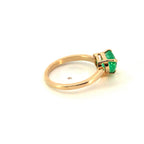 Anillo Esmeralda Corazon