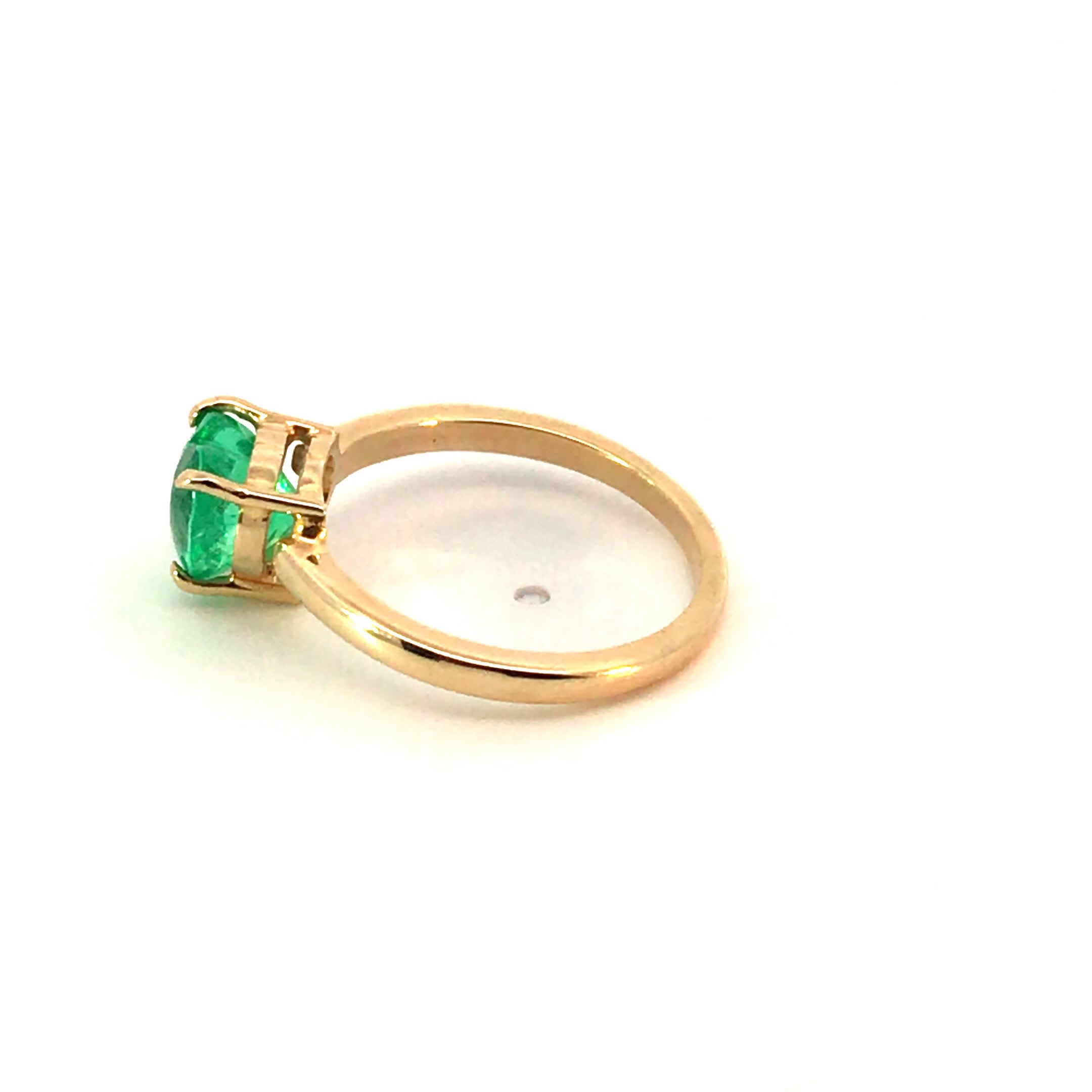 Anillo Esmeralda Corazon